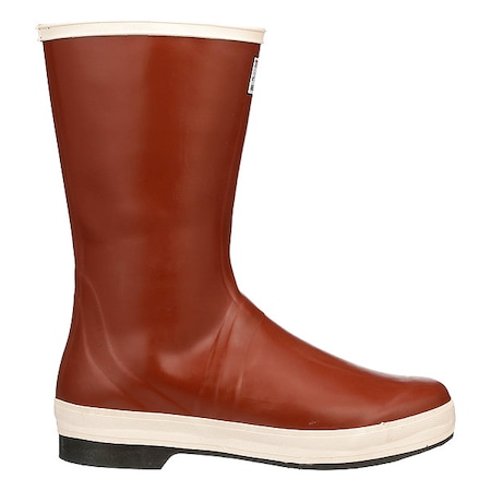 Unisex Pylon Mid Rubber Boots, Plain Toe, 12 1/2 in Height, Cream, Red, 8 MPN:MB920B