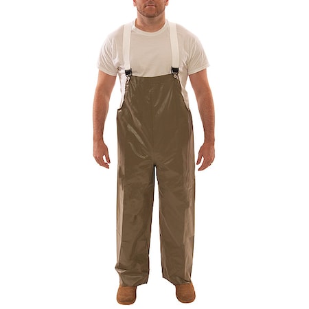 Flame-Resistant Rain Bib Overall, 2XL, 32 in Inseam, Neoprene, Snap MPN:O12008