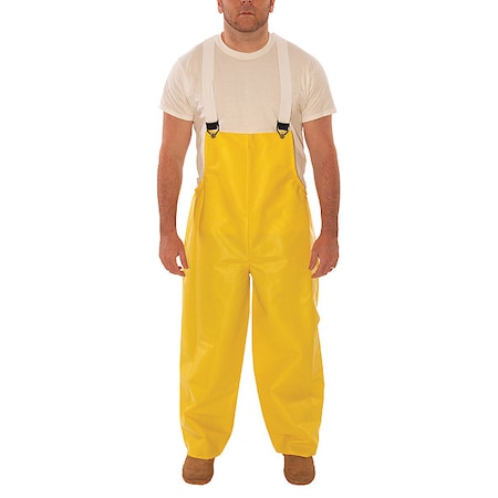 Rain Gear Overalls O31007 2Xl, PVC, 32 in Inseam, 58
