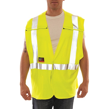 FR Hi-Vis Safety Vest L/XL Class 2, Hook & Loop MPN:V81522