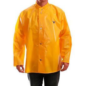 Iron Eagle® Rain Jacket Size Men's Extra Small Storm Fly Front Hood Snaps Gold J22207.XS