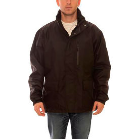 Icon™ Premium Breathable Jacket Size Men's Medium Attached Hood Black J24113.MD
