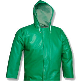 Tingley® J41108 SafetyFlex® Storm Fly Front Hooded Jacket Green Medium J41108.MD
