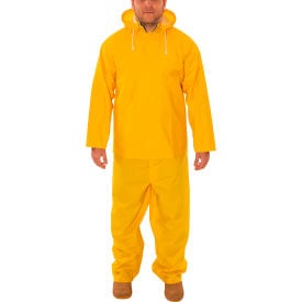 .35MM Industrial Work Economy Rainsuits Yellow .35MM PVC On Polyester LG S63317.LG