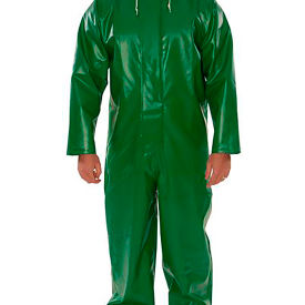 Safetyflex® Coverall Green Specialty PVC on 150D Polyester XL V41108.XL