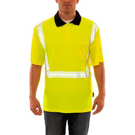 Job Sight™ Class 2 Polo Pullover Hi Visibility Shirt Lime Polyester 4XL S74022.4X