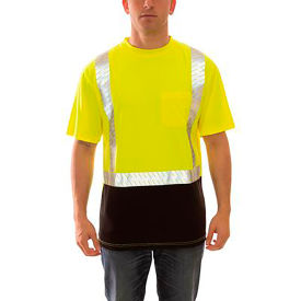 Job Sight™ Class 2 Premium Pullover Hi Visibility T-Shirt Lime Polyester 5XL S74122.5X