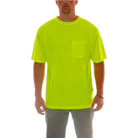 Tingley® Enhanced Visibility T-Shirt Short Sleeve 1 Pocket Fl Lime 4XL S75002.4X