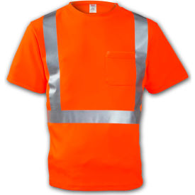 Tingley® S75029 Class 2 Short Sleeve T-Shirt Fluorescent Orange 3XL S75029.3X