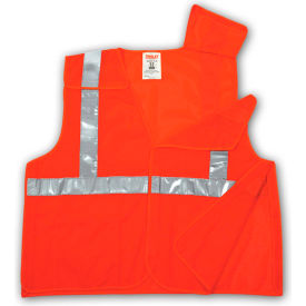 Tingley® V70529 Class 2 Hi-Vis 5-Point Breakaway Vest Fluorescent Orange S/M V70529.S-M