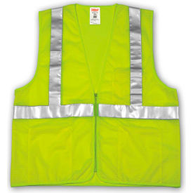 Tingley® V70632 Job Sight™ Class 2 Vest Fluorescent Lime Polyester Mesh 4XL/5XL V70632.4X-5X