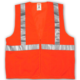 Tingley® V70639 Job Sight™ Class 2 Vest Fluorescent Orange Polyester Mesh S/M V70639.S-M