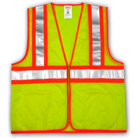 Tingley® V70642 Job Sight™ Two-Tone Class 2 Vest Fluorescent Lime 2XL/3XL V70642.2X-3X
