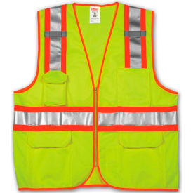 Tingley® V73852 Job Sight™ Class 2 Surveyor Style Vest Fluorescent Lime L/XL V73852.L-XL