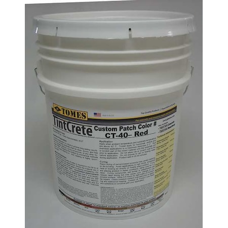 Concrete Patch and Repair, Pail, Red, TintCrete MPN:GRA-CT40-131