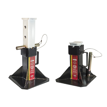 ack Stand, 40 ton Load Capacity Pair, 19 7/8 in Max Extended Ht, 1 PR MPN:14400