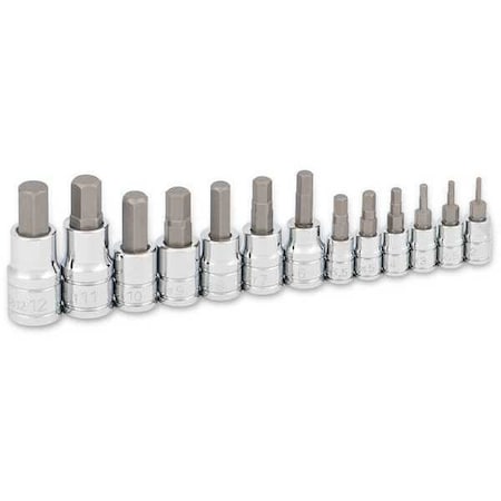 Hex Bit Socket Set, Metric, 13 pcs MPN:16124SA