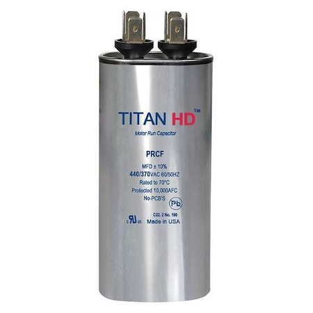 Motor Run Capacitor, 5 MFD, 440V, Round MPN:PRCF5A