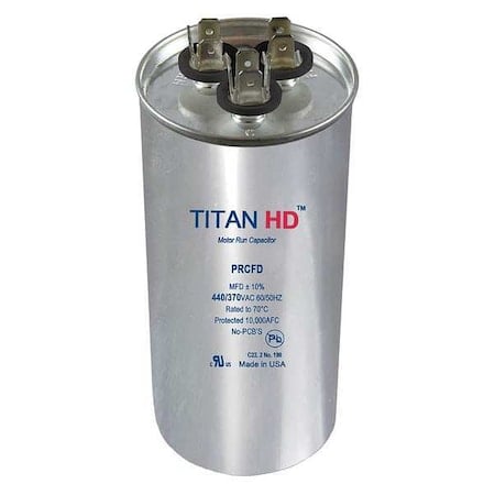 Motor Dual Run Cap, 60/10 MFD, 440V, Round MPN:PRCFD6010A
