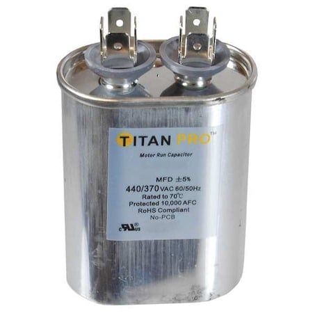 Motor Run Capacitor, 5 MFD, 2-3/4 In. H MPN:TOCF5