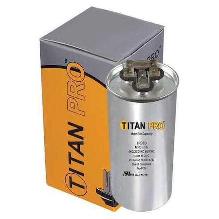 Motor Dual Run Capacitor, 370 to 440V AC MPN:TRCFD405