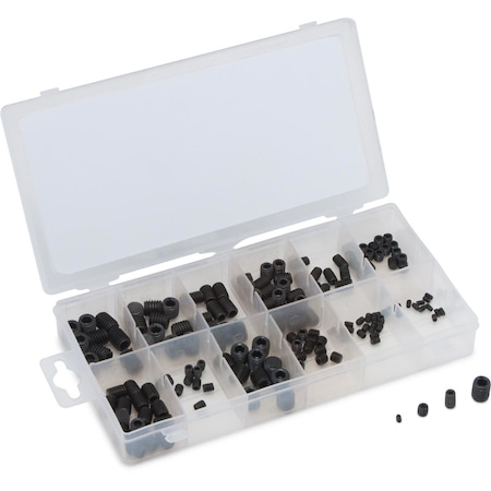 Metric Socket Head Set Screw Assortment, 160 Piece MPN:TIT45251