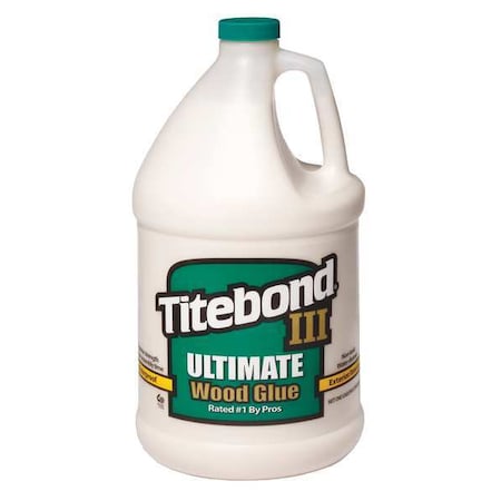 Wood Glue, III Ultimate Series, Clear, 24 hr Full Cure, 1 gal, Jug MPN:1416