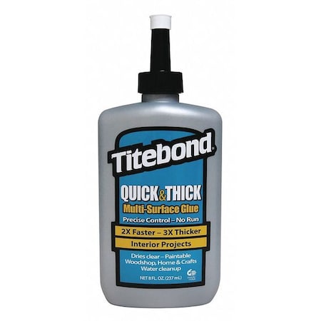 Epoxy Adhesive, Quick and Thick Series, Gray, 24 hr Full Cure, 8 oz, Syringe MPN:2403