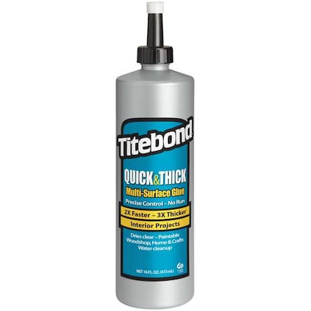 Floor Adhesive, Quick and Thick Series, Light Tan, 24 hr Full Cure, 28 oz, Cartridge MPN:2404