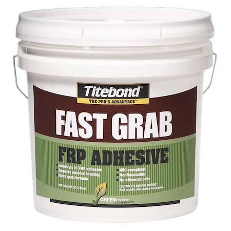 Wood Glue, GREENchoice Fast Grab FRP Series, Tan, 4 gal, Pail MPN:4054