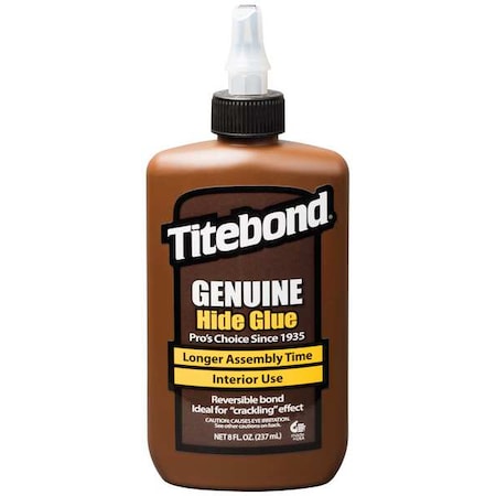 Wood Glue, Genuine Hide Series, Tan, 24 hr Full Cure, 8 fl oz, Bottle MPN:5013