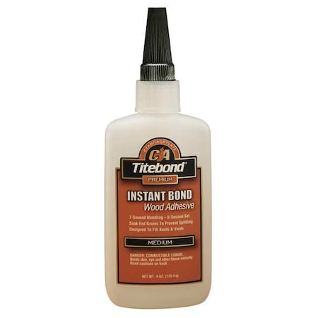 Instant Adhesive, MIL Spec A46050C Type II, Class 3, 4 oz, Clear MPN:6212