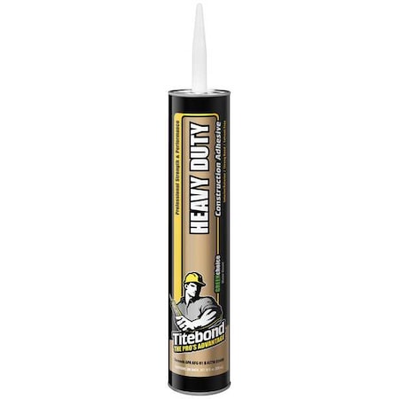 Construction Adhesive, GREENchoice Heavy Duty Series, Beige, 28 oz, Cartridge MPN:7472