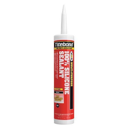 Silicone Sealant, 10 oz, Cartridge, White, Silicone Base MPN:2601