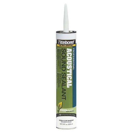 Silicone Sealant, 28 oz, Cartridge, Whites, Silicone Base, Professional Acoustical Sound MPN:2892