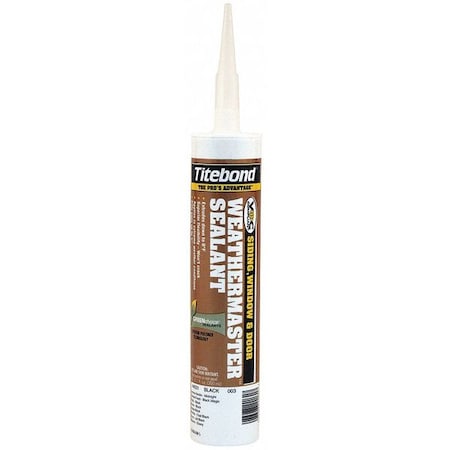 Polymer Sealant, 10 oz, Cartridge, Black, Polymer Base, WeatherMaster MPN:44031