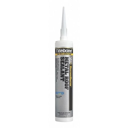 Metal Roof Sealant, 10 oz, Cartridge, White, Polymer Base, WeatherMaster MPN:61001A
