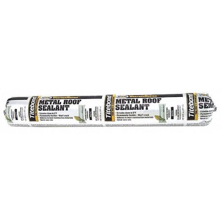 Metal Roof Sealant, 20 oz, SausaPack, Gray, Allyl Terminated Polyether Base, WeatherMaster MPN:63052A