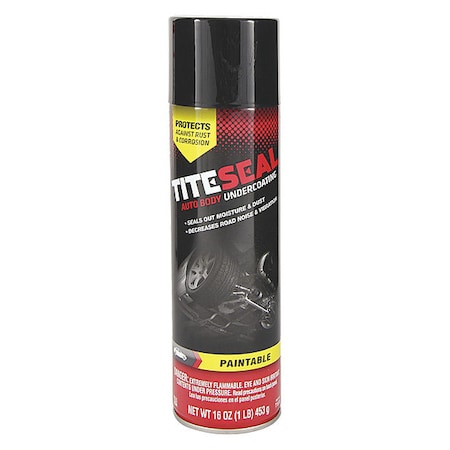 Auto Body Undercoating, Black, 16 oz. MPN:T1616