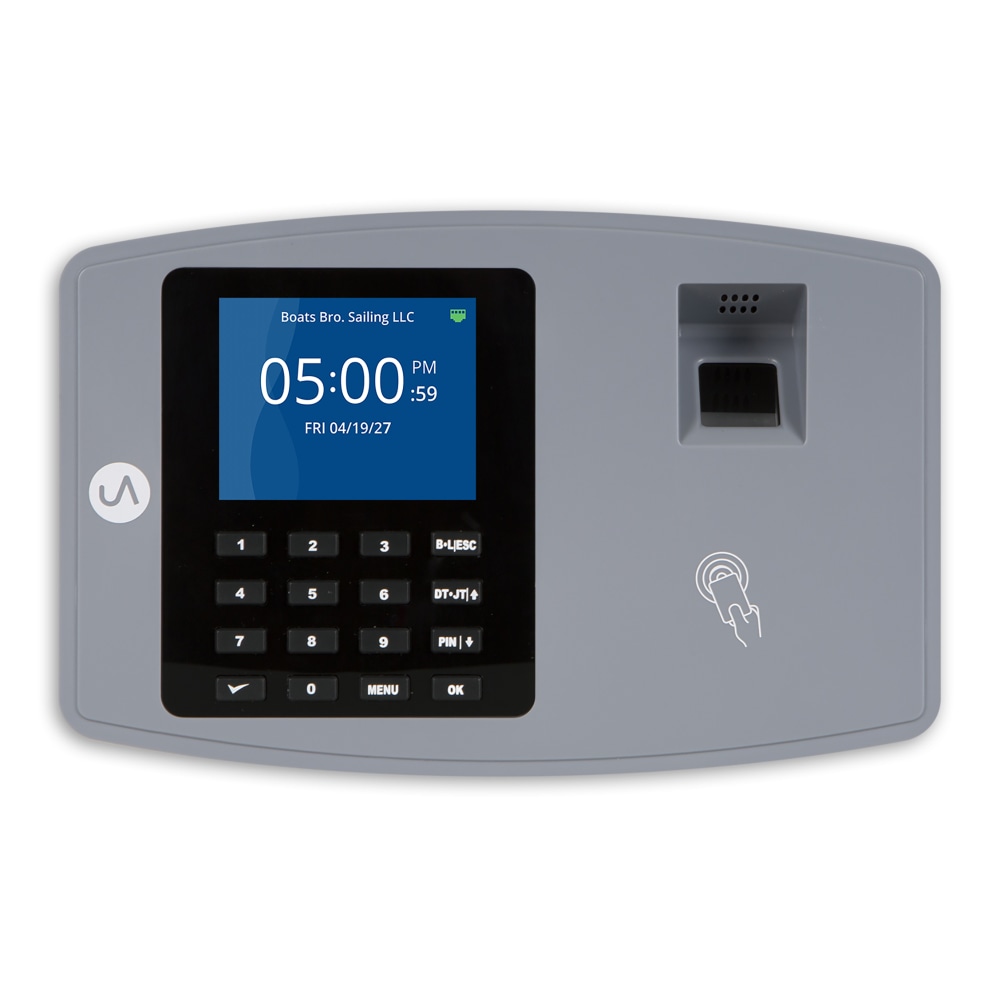 uAttend BN6000 Biometric Time Clock With LAN Connection For Fingerprint, RFID And PIN Punching, Unlimited Employees, 6.57inH x 11.1inW x 2.72inD MPN:BN6000