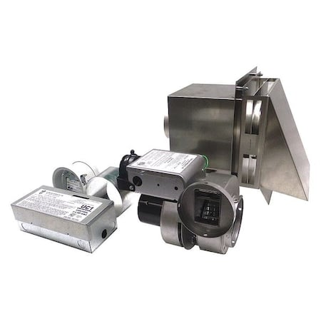 Power Venter, 120, Aluminized Steel, 10 1/4 in W, 8 in H, 4