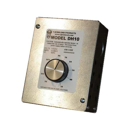 Dehumidistat, 20-80%, 115V AC, SPST MPN:DH10