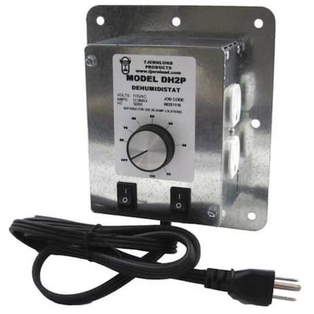 Dehumidistat, 10 A, Silver, 115 V MPN:DH2P