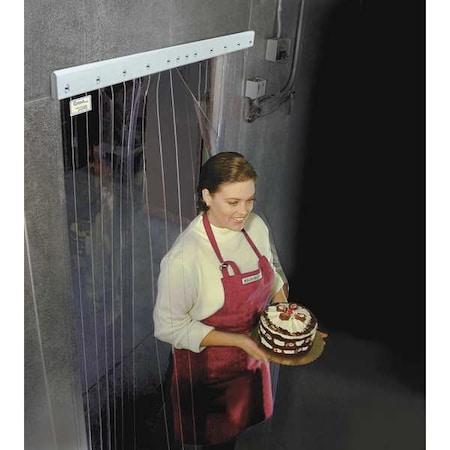 Cooler/Freezer Strip Door, Rnfrcd, 7ftH MPN:999-00211