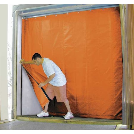 Insulated Truck Curtain, 8 ft H x 8 ft W MPN:999-00273