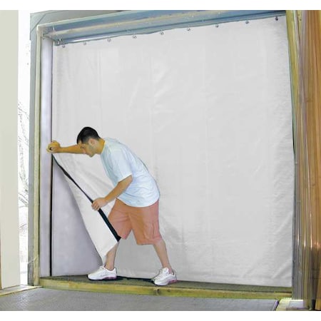 Insulated Truck Curtain, 8 ft H x 8 ft W, Operation: Manual Slide MPN:999-00275