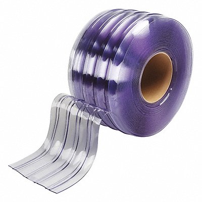 Flexible Bulk Rolls Ribbed 8in Clear PVC MPN:999-00004