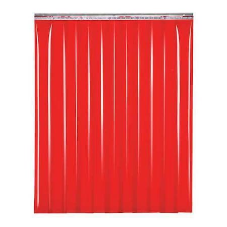 Welding Strip Curtain, 8 in W., 6 in H., Red MPN:SD60-0806-08