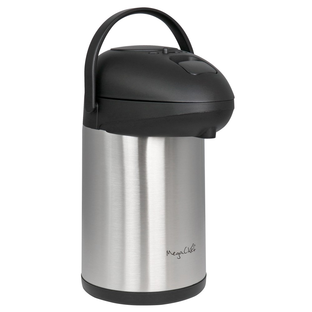 MegaChef 3 Quart Stainless Steel Vacuum Body Pump Cap Air Pot, 995120031M MPN:995120031M
