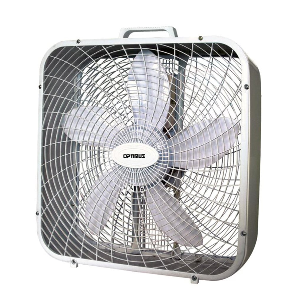 Optimus Box Fan, 21in x 20in, White MPN:99578911M